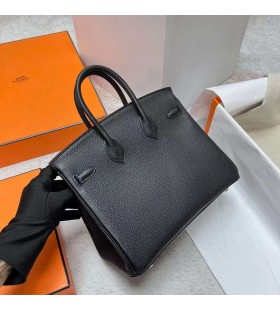 Birkin Togo Ck89 Siyah GÃ¼mÃ¼ÅŸ DonanÄ±m Phw 25 cm Tam El YapÄ±mÄ±