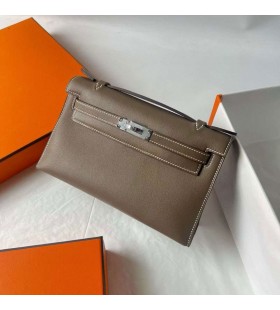 Kelly PoÅet Swift Ck18 Etoupe Gri GümüŠDonanım 22 cm Tam El Yapımı Phw