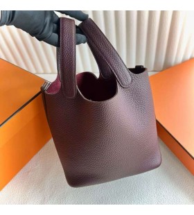 Picotin Clemence 0G Kahverengimsi kırmızı GümüŠDonanım 18cm Tam El Yapımı Phw