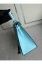 Kelly Epsom U2 azul fresco de Oro de Hardware 25cm Completo hecho a Mano
