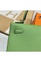 Kelly Epsom i3 Aguacate verde Hardware de Oro 25cm Completo hecho a Mano