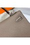 Kelly Togo Ck18 color cáñamo Gris Plata de Hardware Phw 25cm Completo hecho a Mano