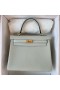 Kelly Togo 0W Cristal gris Hardware de Oro Ghw 25cm Completo hecho a Mano