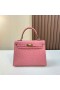 Kelly Avestruz 5P sakura rosa de Oro de Hardware 25cm Completo hecho a Mano Ghw