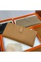 Bearn 208 Larga Cartera De Epsom Ck37 Marrón De Oro De Oro De Hardware Completo Hecho A Mano Ghw
