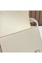 Bolsas de Geta Chever i2 Blanco Cremoso Hardware de Oro 20cm Completo hecho a Mano Ghw