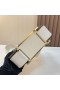 Bolsas de Geta Chever i2 Blanco Cremoso Hardware de Oro 20cm Completo hecho a Mano Ghw