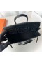 Birkin Mate de Cocodrilo Cocodrilo Ck89 Negro Hardware de Oro 25cm Completo hecho a Mano Ghw