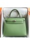 Kelly Epsom 3i Aguacate verde Plata de Hardware 25cm Completo hecho a Mano Phw