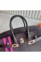 Birkin Togo & swift Ck47 de Chocolate y rosa Rosa Rosa de Oro de Hardware 35cm Completo hecho a Mano Rghw