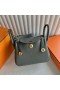 Bolsas Mini Lindy Clemence 0 L gris Medio de Oro de Hardware 19cm Completo hecho a Mano Ghw