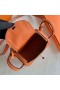 Bolsas Mini Lindy Clemence Ck93 Naranja de Oro de Hardware 19cm Completo hecho a Mano Ghw