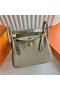 Bolsas Mini Lindy Clemence Q1 Luz de color Caqui Verde Hardware de Oro 19cm Completo hecho a Mano Ghw