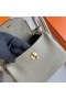 Bolsas Mini Lindy Clemence Q1 Luz de color Caqui Verde Hardware de Oro 19cm Completo hecho a Mano Ghw