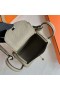 Bolsas Mini Lindy Clemence Q1 Luz de color Caqui Verde Hardware de Oro 19cm Completo hecho a Mano Ghw