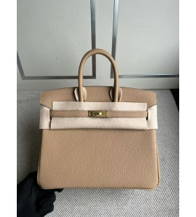 Birkin Togo 0M Té de color de Oro de Hardware 25cm Completo hecho a Mano