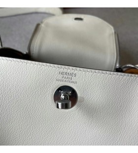 Mini Lindy swift i2 Cremoso blanco y Sésamo amarillo de Plata de Hardware Phw 19cm Completo hecho a Mano