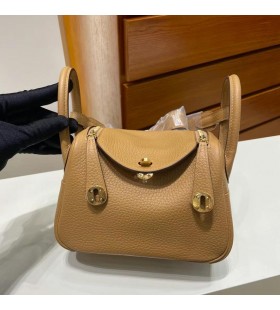 Mini Lindy Clemence 4B de la Galleta de Oro Amarillo de Hardware Ghw 19cm Completo hecho a Mano