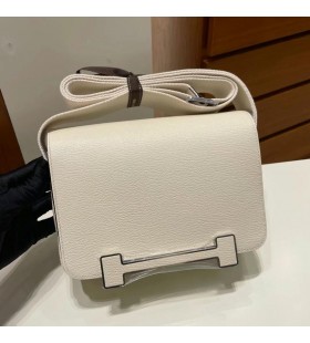 Nueva Geta Chevre i2 Cremoso blanco de Plata de Hardware 20cm Completo hecho a Mano