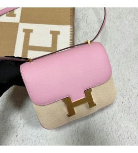 Constanza Epsom X9 Malva, púrpura de Oro de Hardware 19cm Completo hecho a Mano