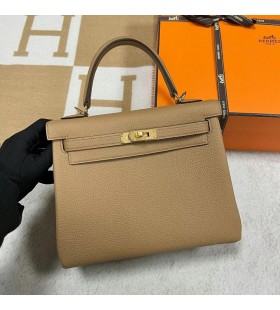 Kelly Togo 0M caqui Hardware de Oro Ghw 25cm Completo hecho a Mano