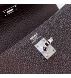 Kelly Togo Ck46 de Ã©bano de Plata de Hardware Phw 25cm Completo hecho a Mano