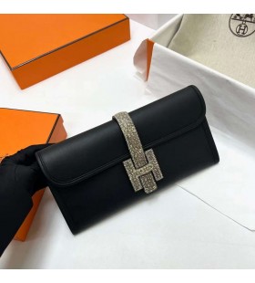 Jige Swift Ck89 de piel de cocodrilo Negra con hebilla de 29cm Completo hecho a Mano