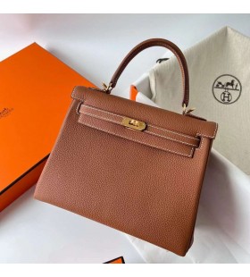 Kelly Togo Ck37 MarrÃ³n de Oro de Oro de Hardware Ghw 25cm Completo hecho a Mano