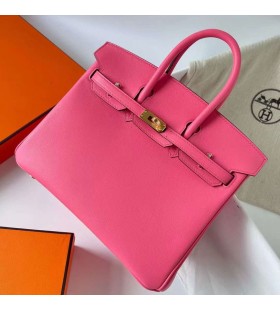 Birkin Swift 8W barra de labios de color rosa de Oro de Hardware Ghw 25cm Completo hecho a Mano