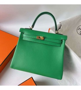 Kelly Swift k1 BambÃº verde Hardware de Oro Ghw 25cm Completo hecho a Mano