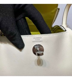 Lindy Swift I2 Blanco Cremoso & 9R Amarillo de Plata de Hardware 19cm Completo hecho a Mano Phw