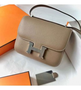Constanza Epsom Espejo Ck18 color cáñamo Gris Plata de Hardware 18cm Completo hecho a Mano Phw