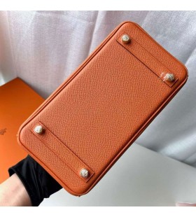 Birkin Epsom Ck93 Naranja de Oro de Hardware 25cm Completo hecho a Mano Ghw
