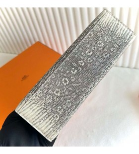 Mini Kelly Pochette Lagarto 01 Original color Plata de Hardware 22cm Completo hecho a Mano Phw