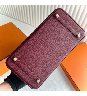 Birkin Togo Ck55 de color rojo Parduzco el Hardware de Oro 30cm Completo hecho a Mano Ghw