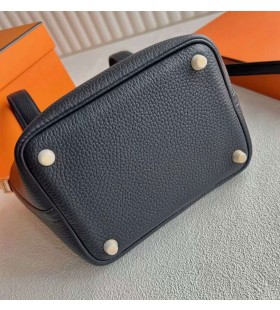 Picotin Clemence 2Z Azul Profundo de Oro de Hardware 18cm Completo hecho a Mano Ghw