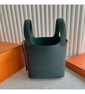Picotin Clemence 6O de Pino verde Hardware de Oro de 18 cm Completo hecho a Mano Ghw
