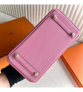 Bolsos Birkin Chevre 5P sakura rosa de Oro de Hardware 25cm Completo hecho a Mano Ghw