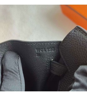 Birkin Togo Ck89 Negro Hardware de Oro 25cm Completo hecho a Mano Ghw
