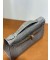 كيلي Pochette لامعة التمساح التمساح 0V الكريستال الفضي الرمادي الأجهزة 22cm كامل اليدوية Phw