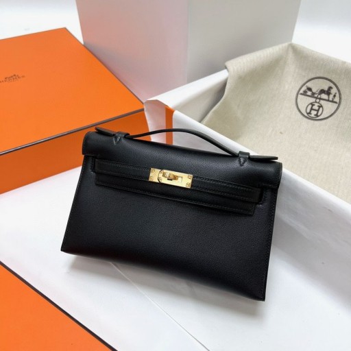 ميني كيلي pochette سويفت ck89 نوير الأجهزة الذهب Ghw 22cm كامل اليدوية