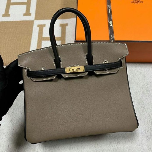 بيركين سويفت Ck18 Etoupe & Ck89 الذهب الأسود الأجهزة 25cm Mghw كامل اليدوية
