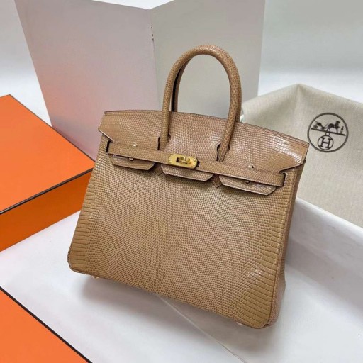 بيركين سحلية المشمش الذهب الأجهزة Ghw 25cm كامل اليدوية