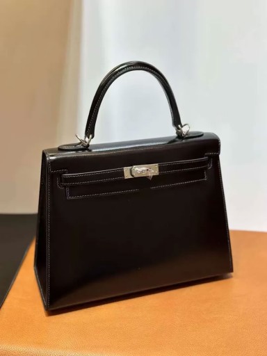 كيلي مربع Ck89 الأسود الفضة الأجهزة 25cm كامل اليدوية Phw