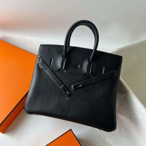 Birkin Stín Swift Ck89 Black Noir Silver Hardware 25cm Plné Ruční Phw