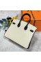 Birkin Togo White & Black Rose Gold Hardware 25cm Pln&Atilde;&frac12; Handmade