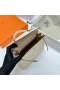 Kelly Epsom Ck10 Krémově bílá & 4B khaki Stříbrný Hardware Phw 25cm Plný Handmade