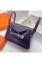 Lindy Matný Nilo Krokodýl Ck95 hroznová fialová Stříbrná Hardware Phw 26cm Plný Handmade