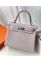 Kelly Clemence 09 Světle Fialová Růžová Stříbrná Hardware 25cm Plné Ruční Phw