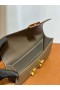 Constance elan Epsom Ck18 Etoupe Grey Gold Hardware 23cm Plná Ruční Ghw